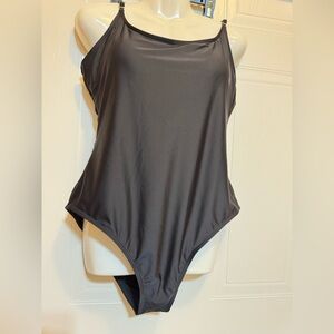Unbranded Sz XXL Sleek Black One-Piece Swimsuit NWOT😊😊